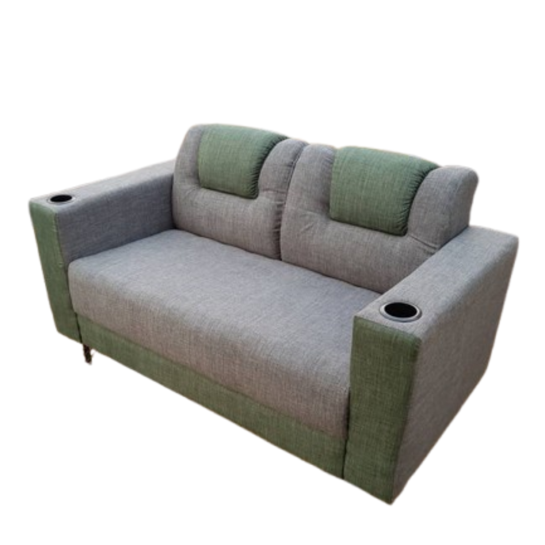 Black modern handwritten sofa