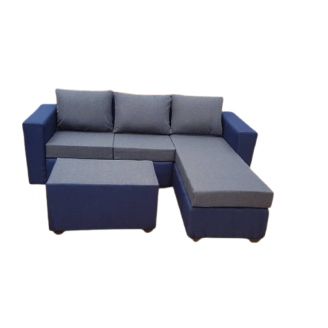 Blue grey bed written premium sofa