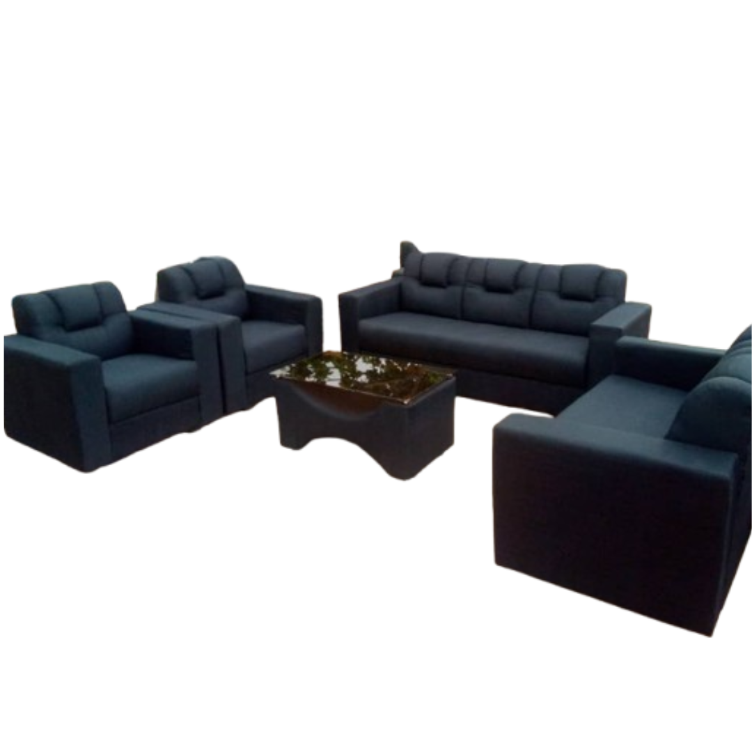 Black luxurious sofa