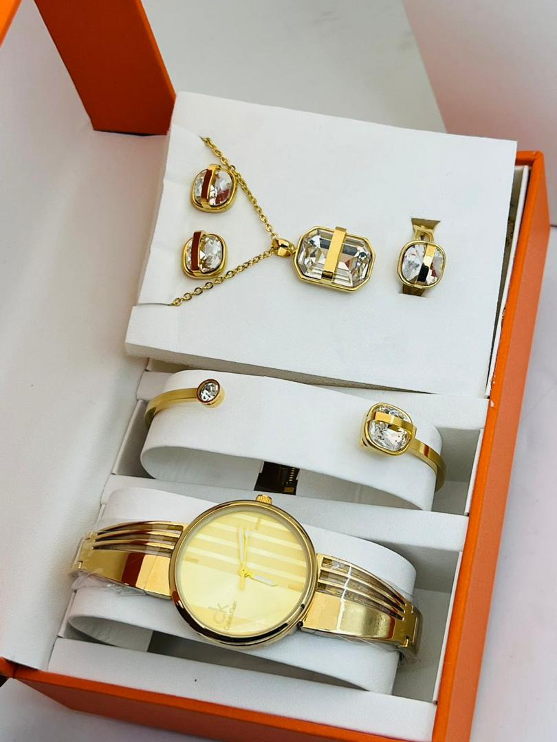 All in one watch set different jwellewellry